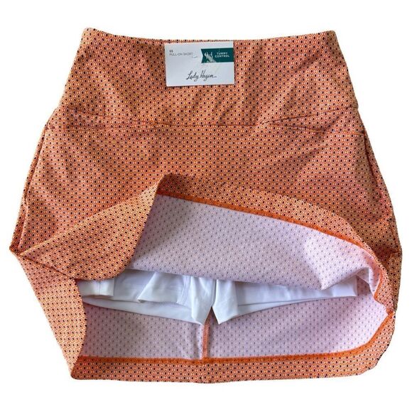 Lady Hagen Women's 17'' Sculpt Tummy Control Golf Skort Navette Orange XS NWT - Picture 7 of 11